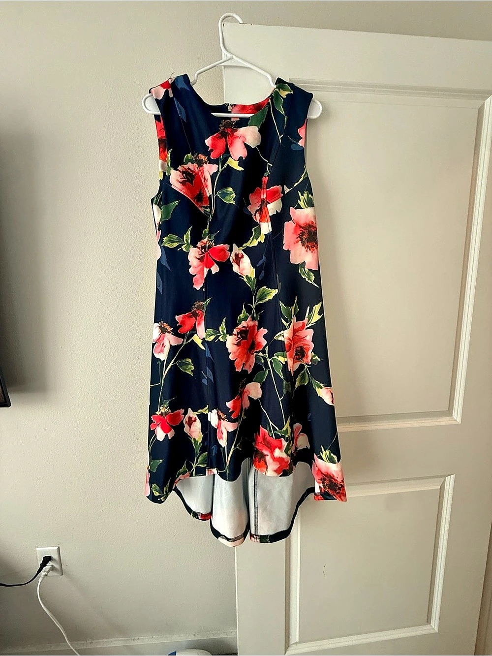 Tommy Hilfiger Floral Mini Dress Blue & Pink Size 14 Like New